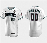 Men's Arizona Diamondbacks Actve Player Custom White 2023 World Series Flex Base Stitched Jersey,baseball caps,new era cap wholesale,wholesale hats